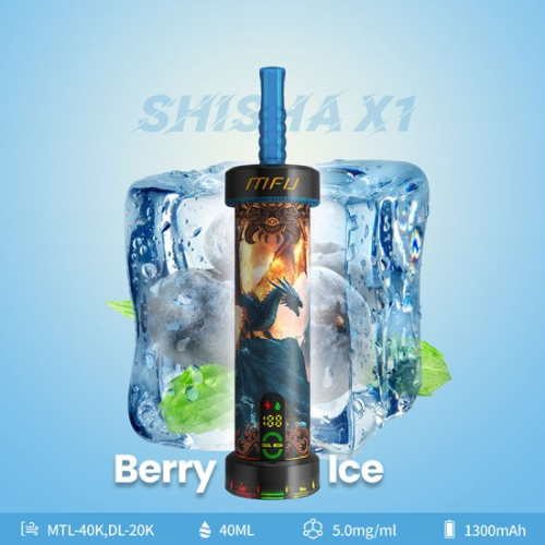 MFU Shisha X1 40000 Puffs Disposable Vape Device-Berry Ice