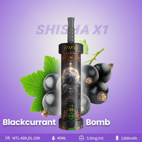 MFU Shisha X1 40000 Puffs Disposable Vape Device-Blackcurrant Bomb