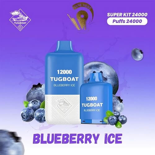 Tugboat 24000 Disposable Vape Device , Blueberry Ice