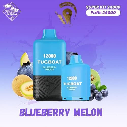 Tugboat 24000 Disposable Vape Device , Blueberry Melon