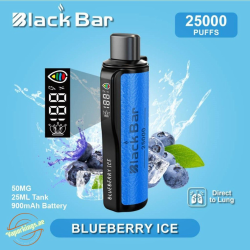 Black Bar 25000 Puffs Disposable Vape Device -Blueberry Ice