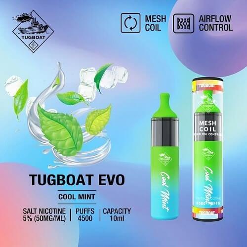 Tugboat EVO 4500 Disposable Vape Device , Cool Mint