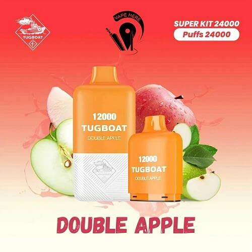 Tugboat 24000 Disposable Vape Device , Double Apple