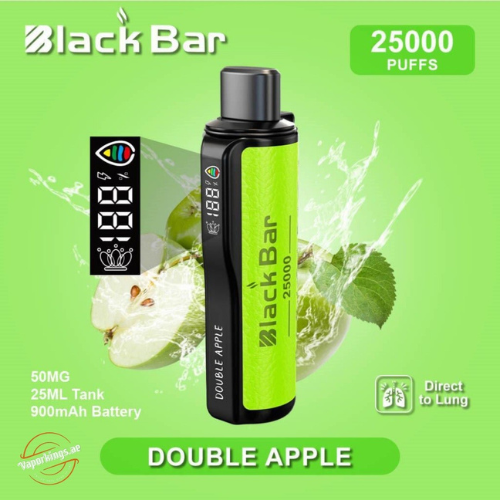 Black Bar 25000 Puffs Disposable Vape Device -Double Apple