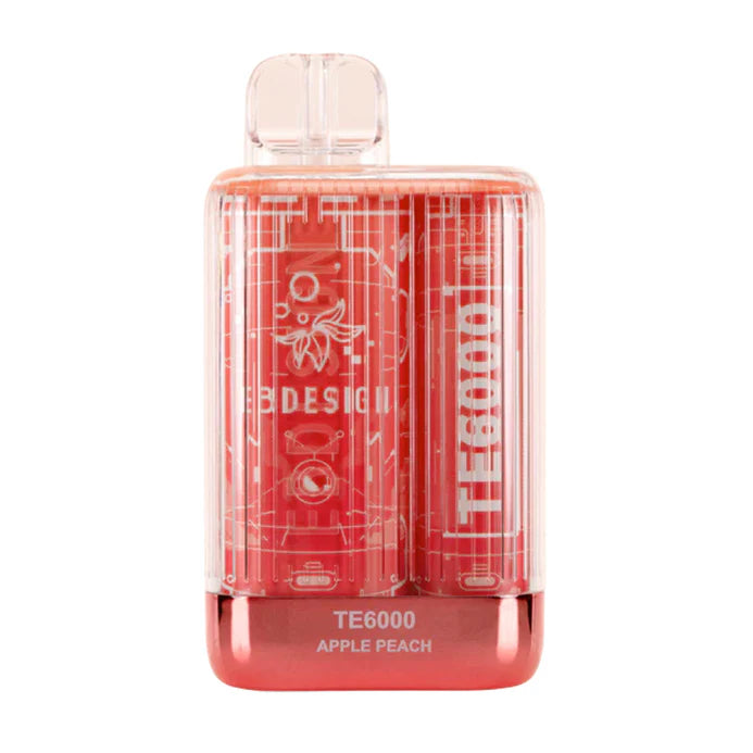 Elf Bar TE6000 Disposable Vape featuring sleek design with bold branding and colorful finish. Offers up to 6000 puffs with smooth, satisfying flavor delivery.