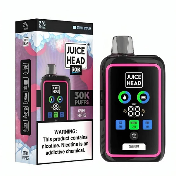 Juice Head 30k Puff Disposable Vape Device 20mg - Grape Pop Ice