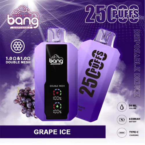 Bang 25000 Puffs Disposable Vape Device-Grape Ice