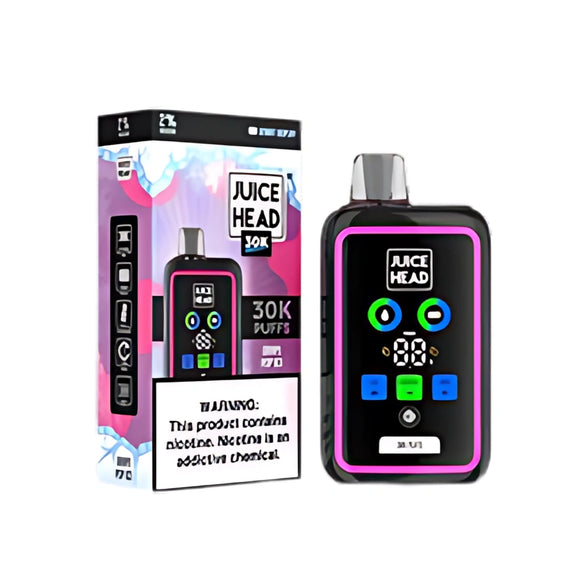 Juice Head 30k Puff Disposable Vape Device 50Mg - Grape Pop Ice