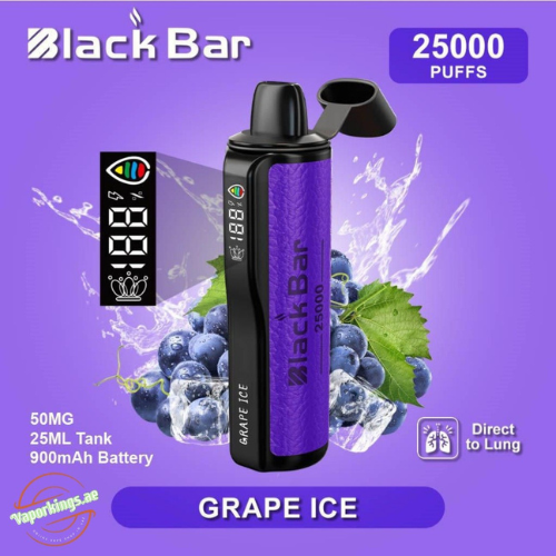 Black Bar 25000 Puffs Disposable Vape Device -Grape Ice