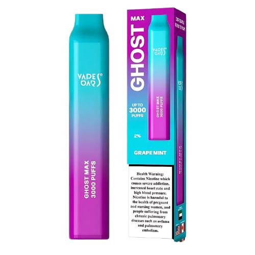 Ghost Max 3000 Puffs  Disposable Vape Device-Grape Mint