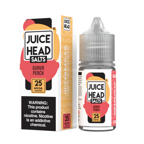 Juice Head 30ml Nic Salt 20MG - Guava Peach Freeze