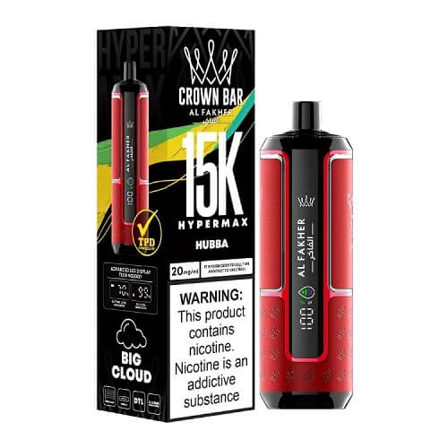 Al Fakher Crown Bar 15000 Hypermax Disposable Device , Hubba