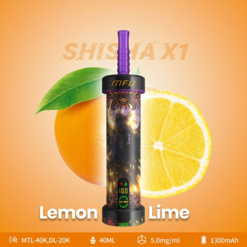 MFU Shisha X1 40000 Puffs Disposable Vape Device-Lemon Lime