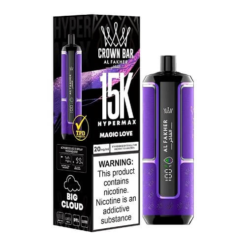 Al Fakher Crown Bar 15000 Hypermax Disposable Device , Magic Love