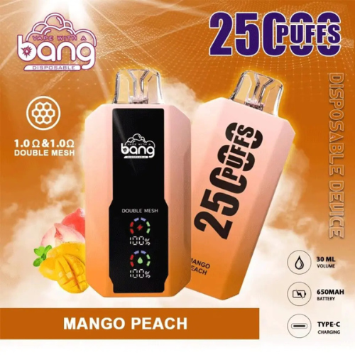 Bang 25000 Puffs Disposable Vape Device-Mango Peach