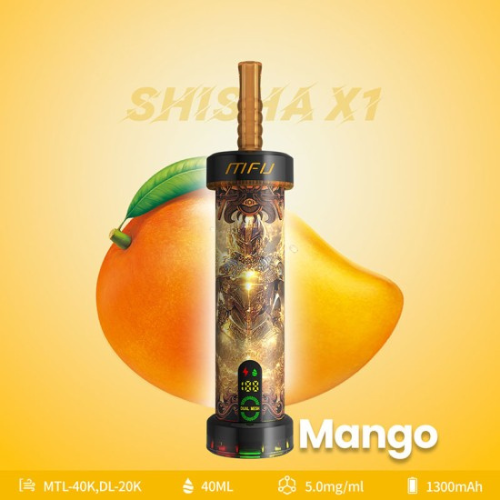 MFU Shisha X1 40000 Puffs Disposable Vape Device-Mango