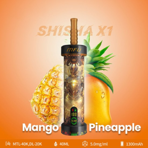 MFU Shisha X1 40000 Puffs Disposable Vape Device-Mango Pineapple