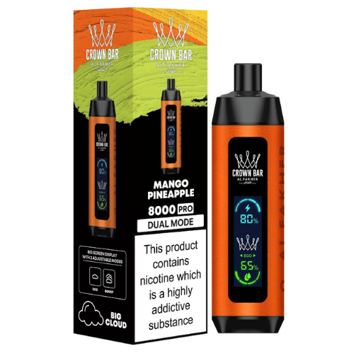 Al Fakher Crown Bar 8000 Disposable Vape Device - Mango Pineapple