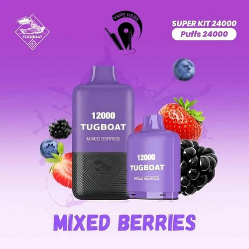 Tugboat 24000 Disposable Vape Device , Mixed Berries