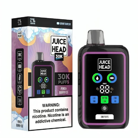 Juice Head 30k Puff Disposable Vape Device 20mg - Peach Berry Ice