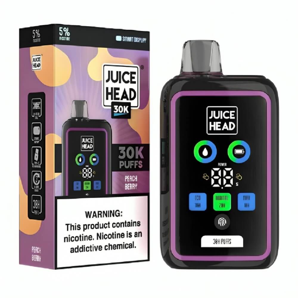 Juice Head 30k Puff Disposable Vape Device 50Mg - Peach Berry