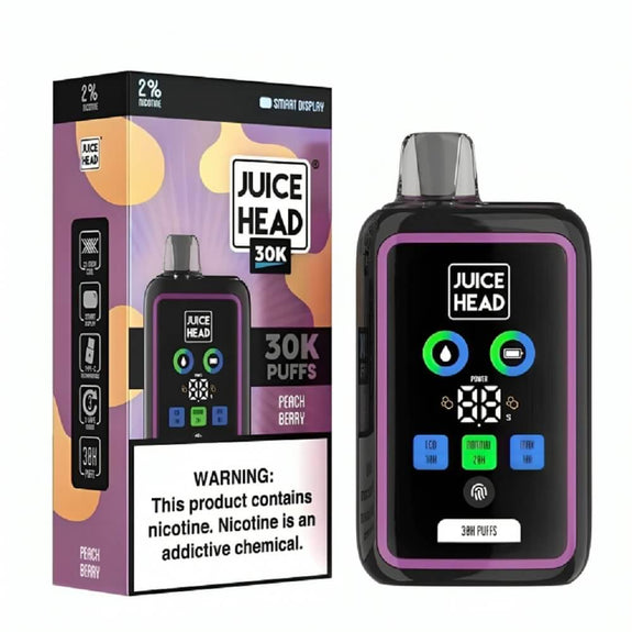 Juice Head 30k Puff Disposable Vape Device 20mg - Peach Berry