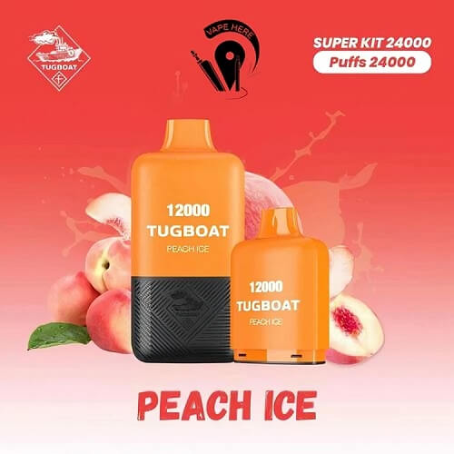 Tugboat 24000 Disposable Vape Device , Peach Ice