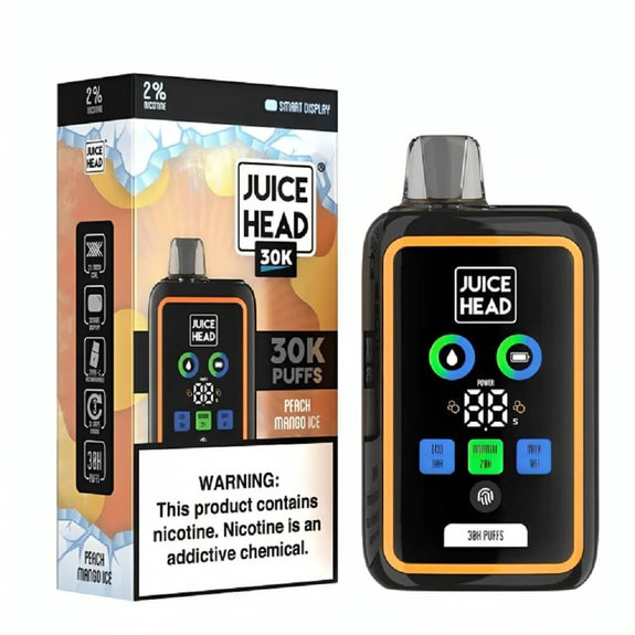 Juice Head 30k Puff Disposable Vape Device 20mg - Peach Mango Ice