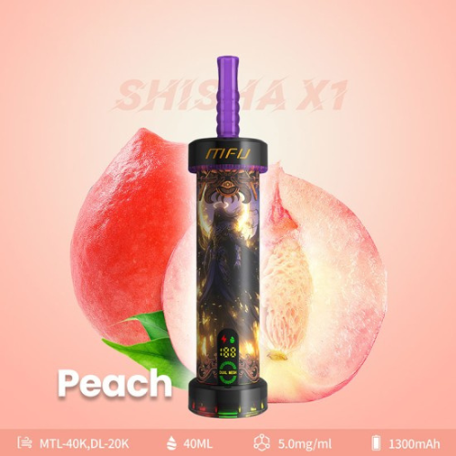 MFU Shisha X1 40000 Puffs Disposable Vape Device-Peach