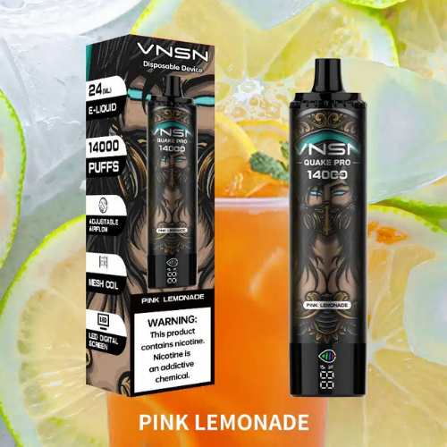 VNSN Quake Pro 14000 Puffs Disposable Vape Device-pink Lemonade