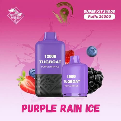 Tugboat 24000 Disposable Vape Device , Purple Rain Ice