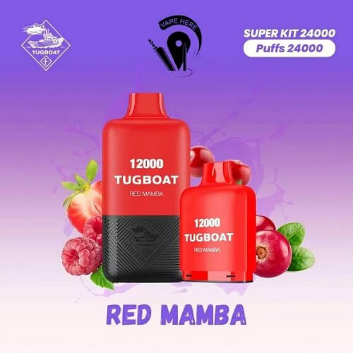 Tugboat 24000 Disposable Vape Device , Red Mamba