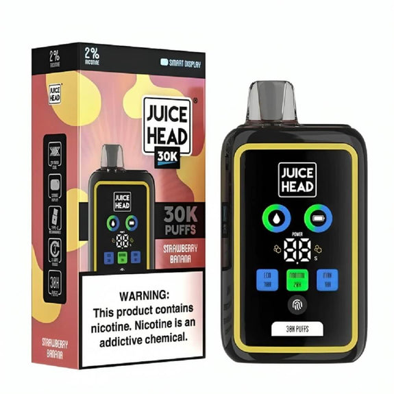 Juice Head 30k Puff Disposable Vape Device 20mg - Strawberry Banana