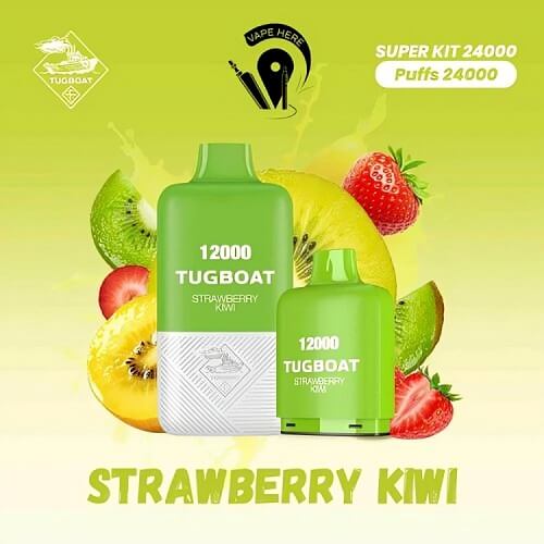 Tugboat 24000 Disposable Vape Device , Strawberry Kiwi