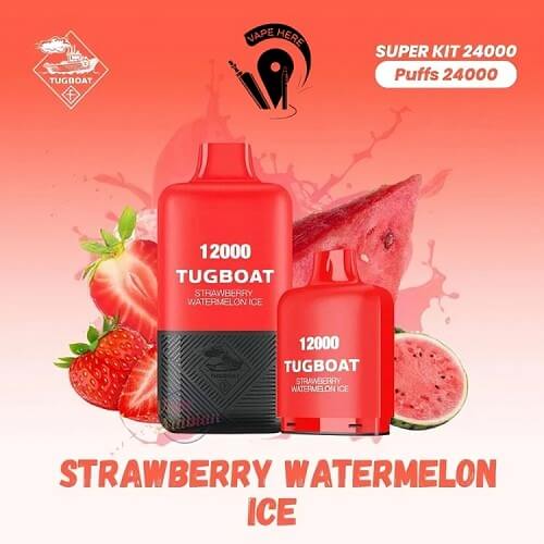 Tugboat 24000 Disposable Vape Device , Strawberry Watermelon