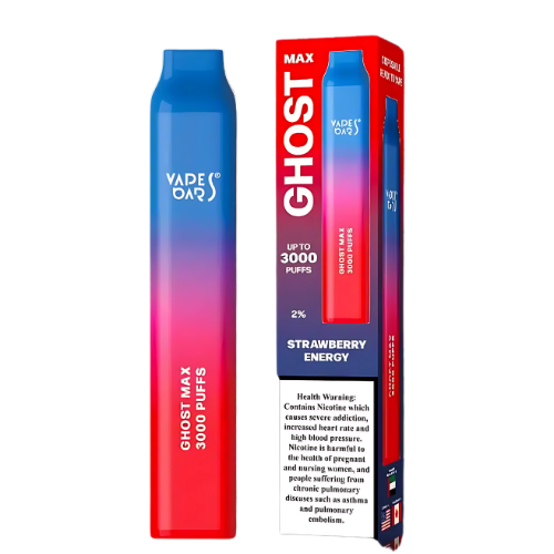 Ghost Max 3000 Puffs Disposable Vape Device-Strawberry Energy