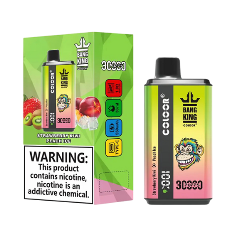 Bang 30k Puffs Dual Flavor Disposable Vape Device -Strawberry Kiwi & Peach Ice