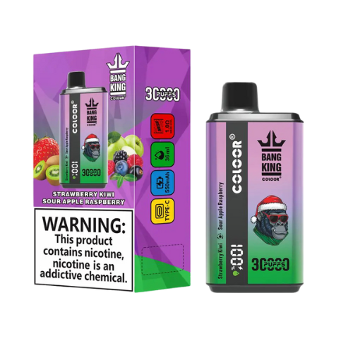 Bang 30k Puffs Dual Flavor Disposable Vape Device -Strawberry Kiwi & Sour Apple Raspberry