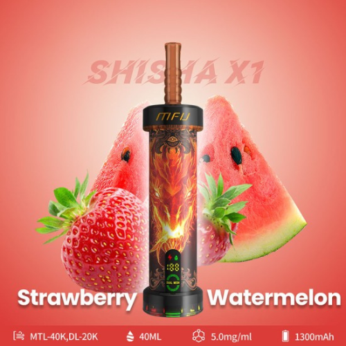 MFU Shisha X1 40000 Puffs Disposable Vape Device-Strawberry Watermelon