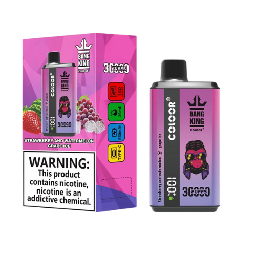 Bang 30k Puffs Dual Flavor Disposable Vape Device -Strawberry and Watermelon & Grape Ice