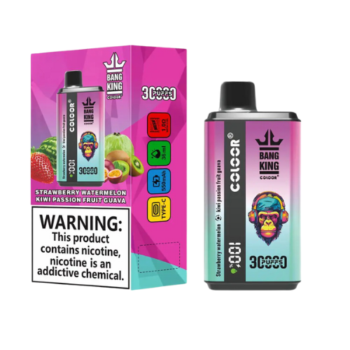 Bang 30k Puffs Dual Flavor Disposable Vape Device -Strawberry Watermelon & Kiwi Passion Fruit Guava