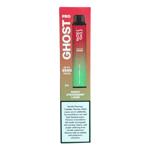 Ghost Pro 3500 Puffs Disposable Vape Device - Sweet Strawberry Laces