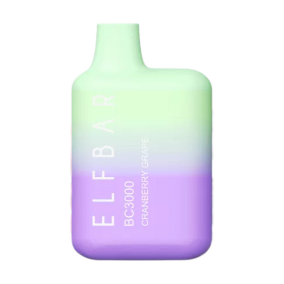 Compact Elf Bar BC3000 Disposable Vape designed for portability and ease of use. Provides up to 3000 puffs with vibrant flavor options and eye-catching colors.