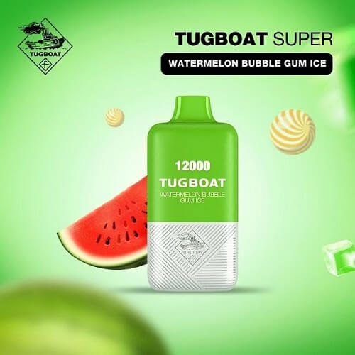 Tugboat 12000 Disposable Vape Device - Watermelon Bubblegum Ice