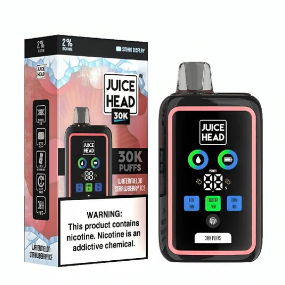 Juice Head 30k Puff Disposable Vape Device 20mg - Watermelon Strawberry  Ice