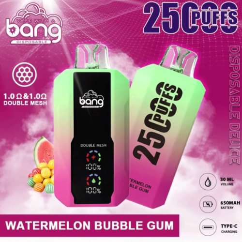 Bang 25000 Puffs Disposable Vape Device-Watermelon Bubble Gum