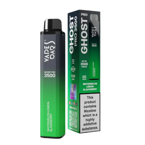 Ghost Pro 3500 Puffs Disposable Vape Device - Watermelon Leon Blackberry