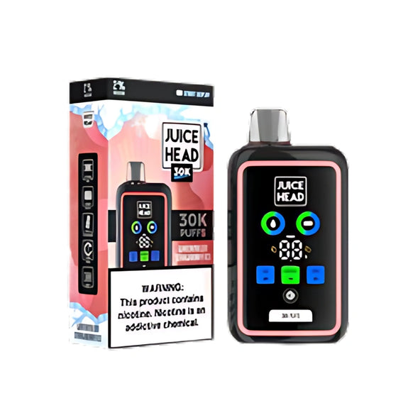 Juice Head 30k Puff Disposable Vape Device 50Mg - Watermelon Strawberry  Ice