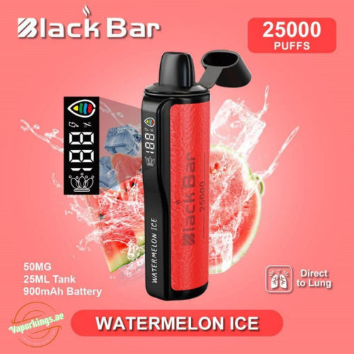 Black Bar 25000 Puffs Disposable Vape Device -Watermelon Ice