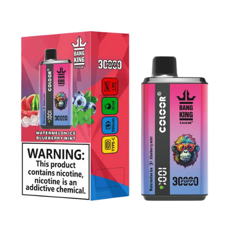 Bang 30k Puffs Dual Flavor Disposable Vape Device -Watermelon Ice & Blueberry Mint